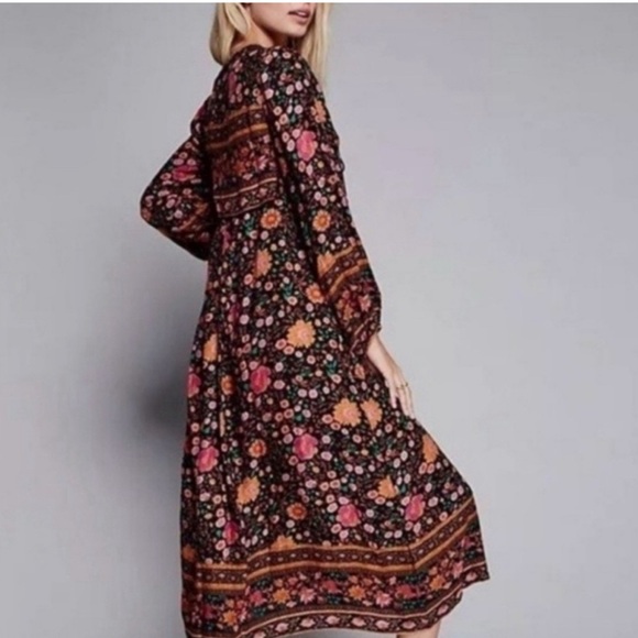 Spell and the Gypsy Collective Folktown Midi Dress Wintergarden - Picture 2 of 8